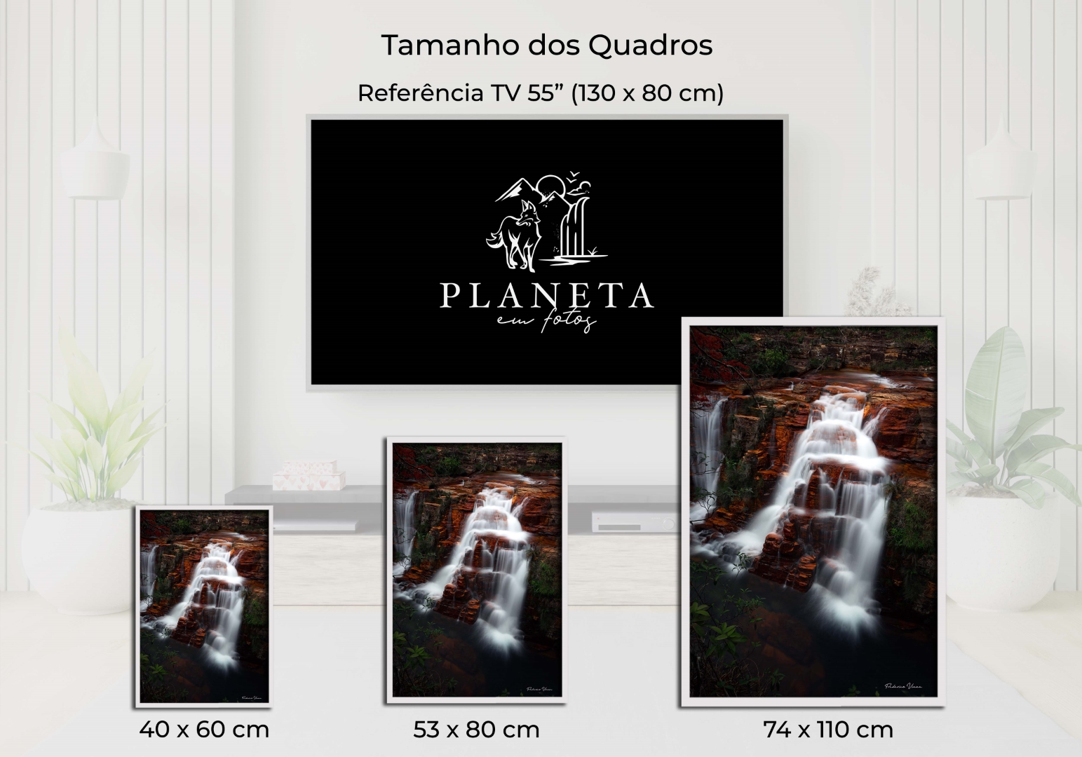 Quadro de Cachoeira, Fotografia Fine art